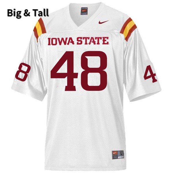 Iowa State Cyclones Men's #48 Benjamin Dunkleberger Nike NCAA Authentic White Big & Tall College Stitched Football Jersey LR42Z80VR